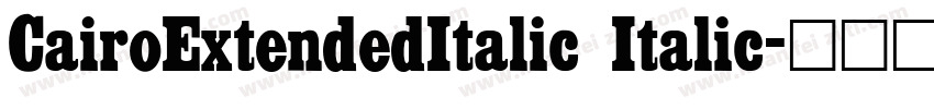 CairoExtendedItalic Italic字体转换